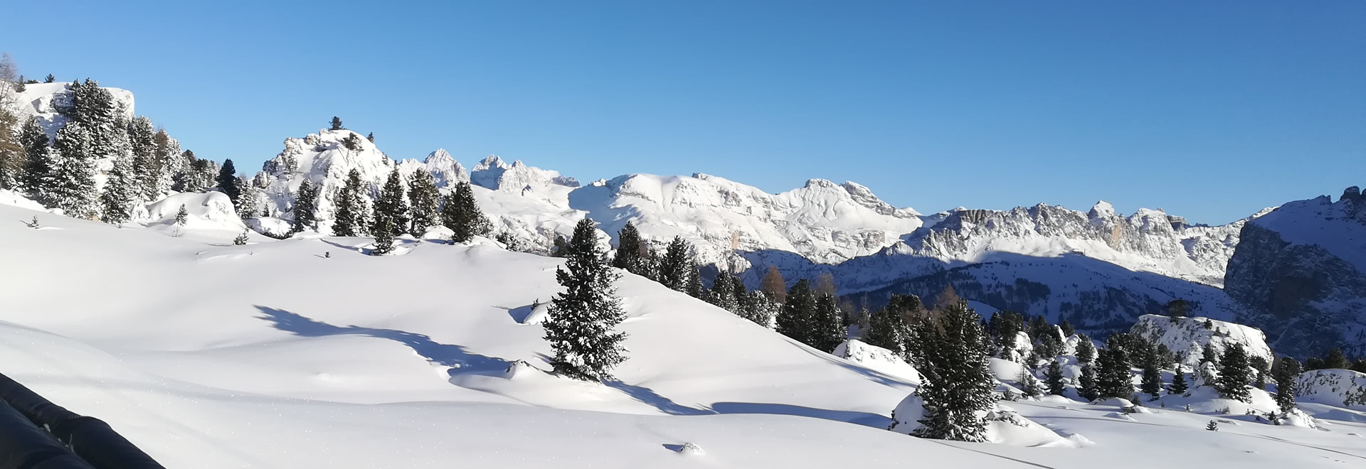 Verschneite Berglandschaft